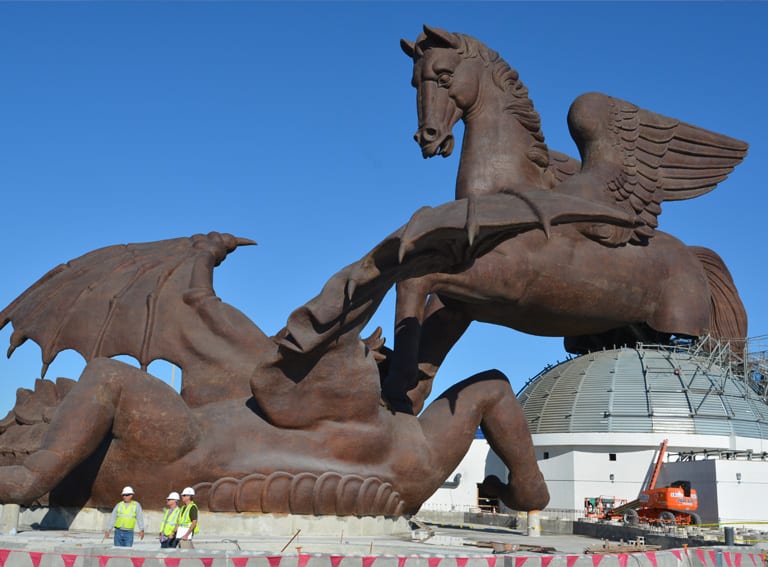 Otl Water Feature Adds Glimmer To 30 Million Pegasus